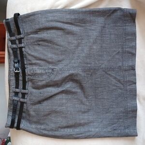 Attention pencil skirt, gray denim, sz 12